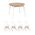 Обеденная группа стол Rondo дуб/белый, 4 стула Style DSW белый