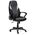 Компьютерное кресло INTER кож/зам/ткань, черный/серый/серый, 36-6/207/14 черный/черный