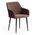 Компьютерное кресло BREMO (mod. 708) ткань/металл, 58х55х83 см, высота до сиденья 48 см, коричневый barkhat 12/черный коричневый/черный