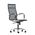Кресло Barneo K-111H для персонала черная сетка, газлифт 3кл черный/хромированный металл