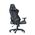 Кресло Barneo K-52 черная кожа черные вставки, газлифт 3кл, реклайнер игровое черный/черный
