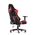 Кресло Barneo K-50 черная сетка красные вставки, газлифт 3кл, реклайнер игровое черный/черный