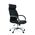 Кресло Barneo K-8010 черная кожа черный/хромированный металл