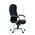 Кресло Barneo K-9950 черная матовая кожа, газлифт 3кл черный/хромированный металл