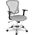 Кресло компьютерное H-8369F серый, хром