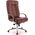 Кресло компьютерное Atlant AL M кожа коричневый, хром