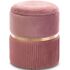 Купить Пуфик Roma small, с емкостью для хранения, велюр, розовый, Размер: малый
