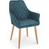 Купить Стул-кресло Halmar K287 темно-синий, бежевый, Цвет: темно-синий