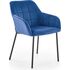 Купить Стул-кресло Halmar K305 синий, черный, Цвет: синий