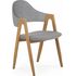 Купить Стул-кресло Halmar K344 серый, дуб медовый, Цвет: серый