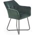 Купить Стул-кресло Halmar K377 темно-зеленый, черный, Цвет: темно-зеленый
