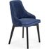 Купить Стул-кресло Halmar Toledo 3 синий, черный, Цвет: синий