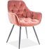 Купить Стул-кресло Signal Cherry Velvet розовый, черный, Цвет: розовый