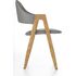 Купить Стул-кресло Halmar K247 серый, дуб медовый, Цвет: серый, фото 3