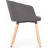 Купить Стул-кресло Halmar K266 темно-серый, светлое дерево, Цвет: темно-серый, фото 2