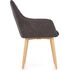 Купить Стул-кресло Halmar K287 темно-коричневый, бежевый, Цвет: темно-коричневый, фото 3