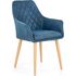 Купить Стул-кресло Halmar K287 темно-синий, бежевый, Цвет: темно-синий, фото 3