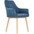 Купить Стул-кресло Halmar K287 темно-синий, бежевый, Цвет: темно-синий, фото 8