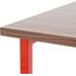 Купить Стол Board 140x50 красные ножки прямоугольный, металл, ЛДСП, 140 x 50 см, Варианты цвета: Индийский Эбони, фото 4