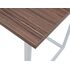 Купить Стол Board 140x70 белые ножки прямоугольный, металл, ЛДСП, 140 x 70 см, Варианты цвета: Индийский Эбони, фото 4