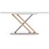 Купить Стол Halmar Nexus прямоугольный, металл, стекло, 160 x 90 см, Варианты цвета: белый, фото 2