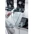 Купить Стол T017 овальный, металл, стекло, 100 x 90 см, Варианты цвета: прозрачный, фото 3