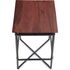 Купить Высокий столик Самтал треугольный, металл, массив дерева манго, 40 x 40 см, Варианты цвета: красное дерево, фото 3