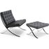 Купить Кресло Barcelona Chair, экокожа, черный, Цвет: черный, фото 6
