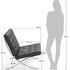 Купить Кресло Barcelona Chair, экокожа, черный, Цвет: черный, фото 9