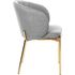 Купить Стул-кресло Signal Prado серый, золотой, Цвет: серый, фото 3