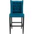 Купить Барный стул Skipton velvet сине-зеленый, черный, Цвет: сине-зеленый, фото 2