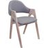 Купить Стул-кресло Bento серый, коричневый, Цвет: серый