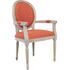 Купить Стул-кресло Diella оранжевый, натуральный, Цвет: оранжевый