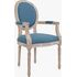 Купить Стул-кресло Diella синий, натуральный, Цвет: синий