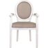 Купить Стул-кресло Volker arm white коричневый, белый, Цвет: коричневый, фото 2