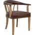 Купить Стул-кресло Tanner коричневый, натуральный, Цвет: коричневый