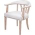 Купить Стул-кресло Tanner white leather белый, натуральный, Цвет: белый, фото 3