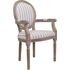 Купить Стул-кресло Volker arm серый, натуральный, Цвет: серый