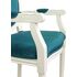 Купить Стул-кресло Volker arm white сине-зеленый, белый, Цвет: сине-зеленый, фото 5