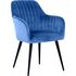 Купить Стул-кресло Lexi синий, черный, Цвет: синий