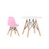 Купить Комплект детский стол DSW, 1 розовый стул, Цвет: розовый