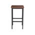 Купить Барный стул Лофт дерево коричневый, черный, Цвет: коричневый, фото 2