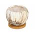 Купить Кашпо Marble керамика с деревянной подставкой, Цвет: золотистый