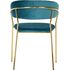 Купить Стул-кресло Turin золото бирюзовый, золотой, Цвет: бирюзовый, фото 4
