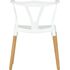 Купить Стул-кресло Wishbone белый, светлое дерево, Цвет: белый, фото 3