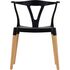 Купить Стул-кресло Wishbone черный, светлое дерево, Цвет: черный, фото 2