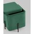 Купить Пуф Грейс квардрат с ящиком велюр зелёный, Цвет: зеленый, фото 5