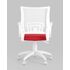 Купить Кресло оператора Topchairs ST-BASIC-W красное сиденье белая спинка, фото 5