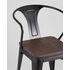 Купить Стул-кресло Tolix Arm Dark Wood черный, Цвет: черный, фото 7