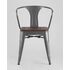 Купить Стул-кресло Tolix Arm Dark Wood серый, Цвет: стальной, фото 3
